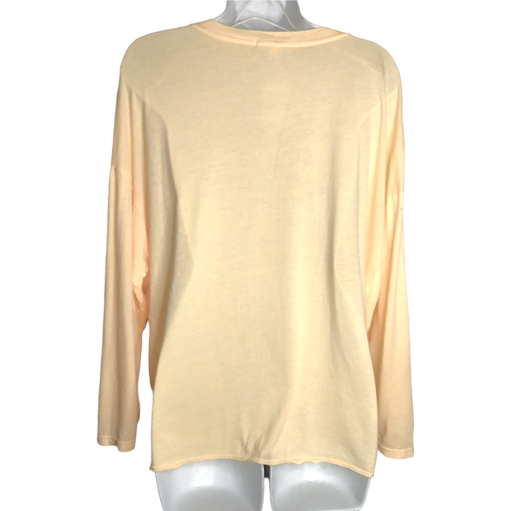 Sundry Women's Sweatshirt Crewneck Pullover Long Sleeves Pop Orange Size 3 LG - Picture 4 of 7